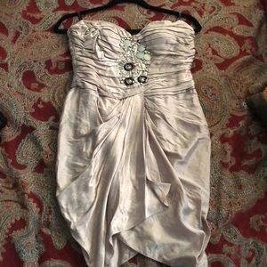 Tube top shiny dress